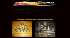 Desktop Screenshot of performanceunlimitedproducts.com